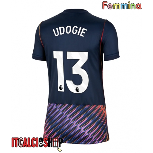 Tottenham Hotspur Destiny Udogie #13 Seconda Maglia Femmina 2026-27 Manica Corta